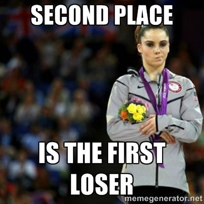 Meme: Second place is the first loser